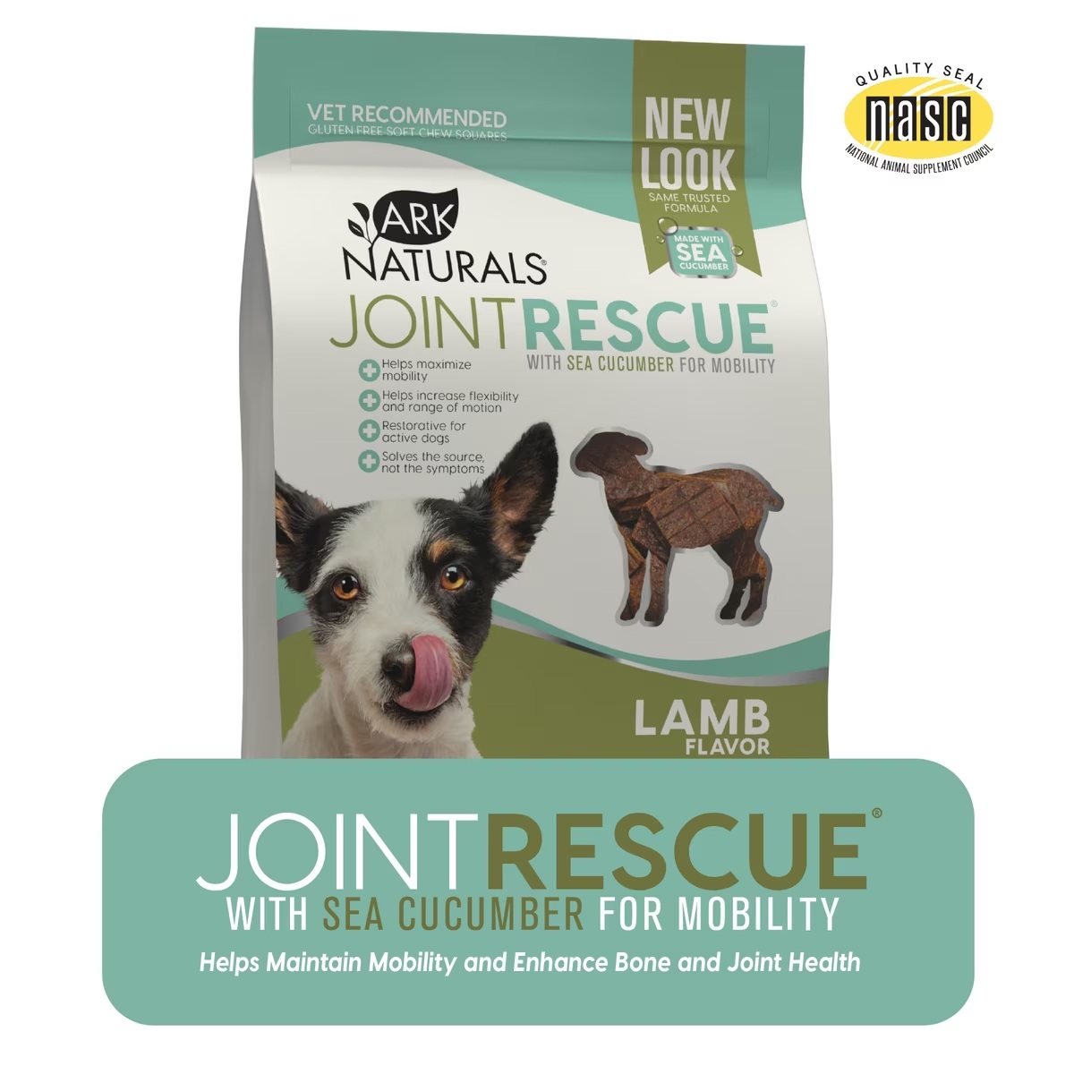 Ark Naturals-Sea Mobility Joint Rescue Lamb Recipe Jerky Treats