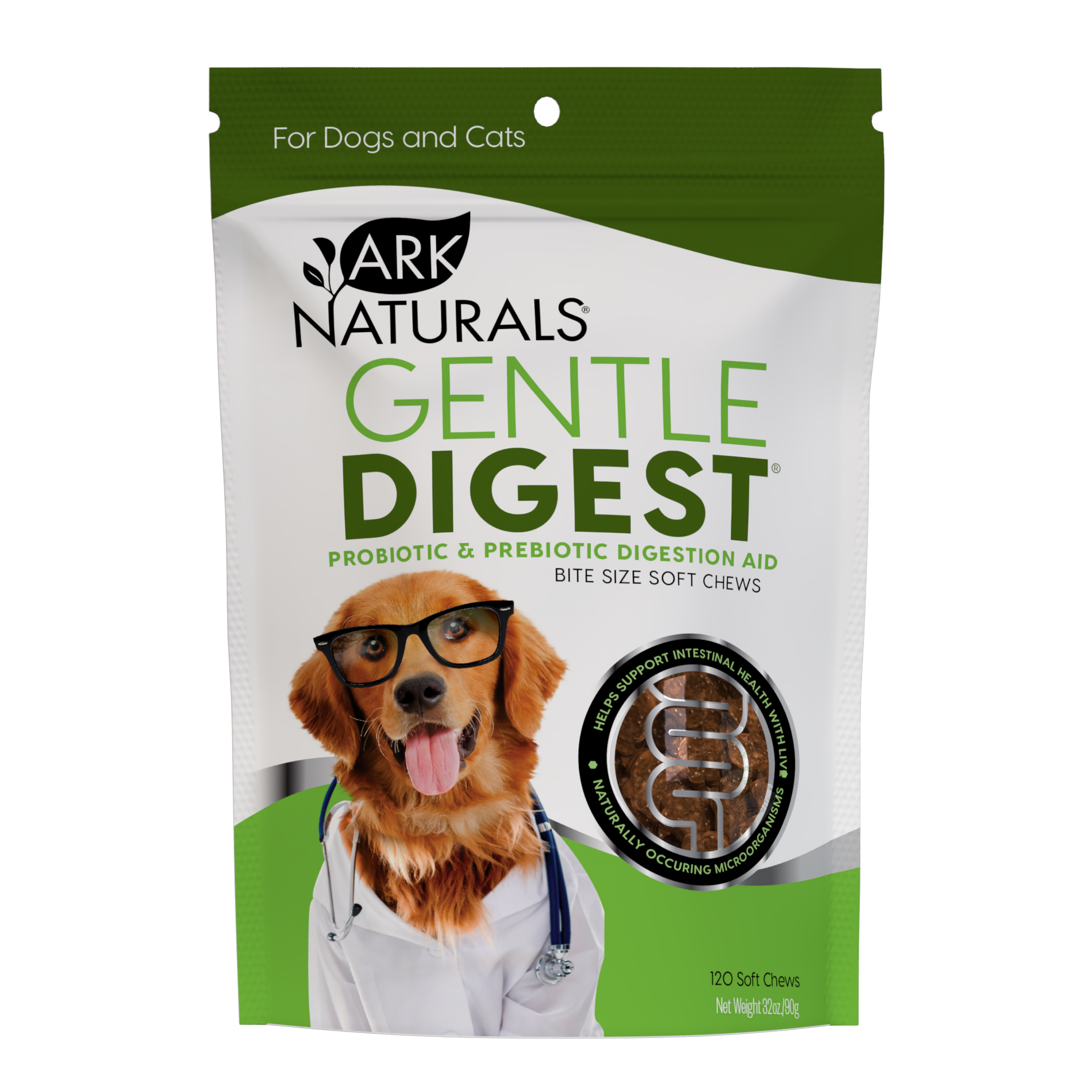 Ark Naturals-Gentle Digest Soft Chews for Dogs and Cats