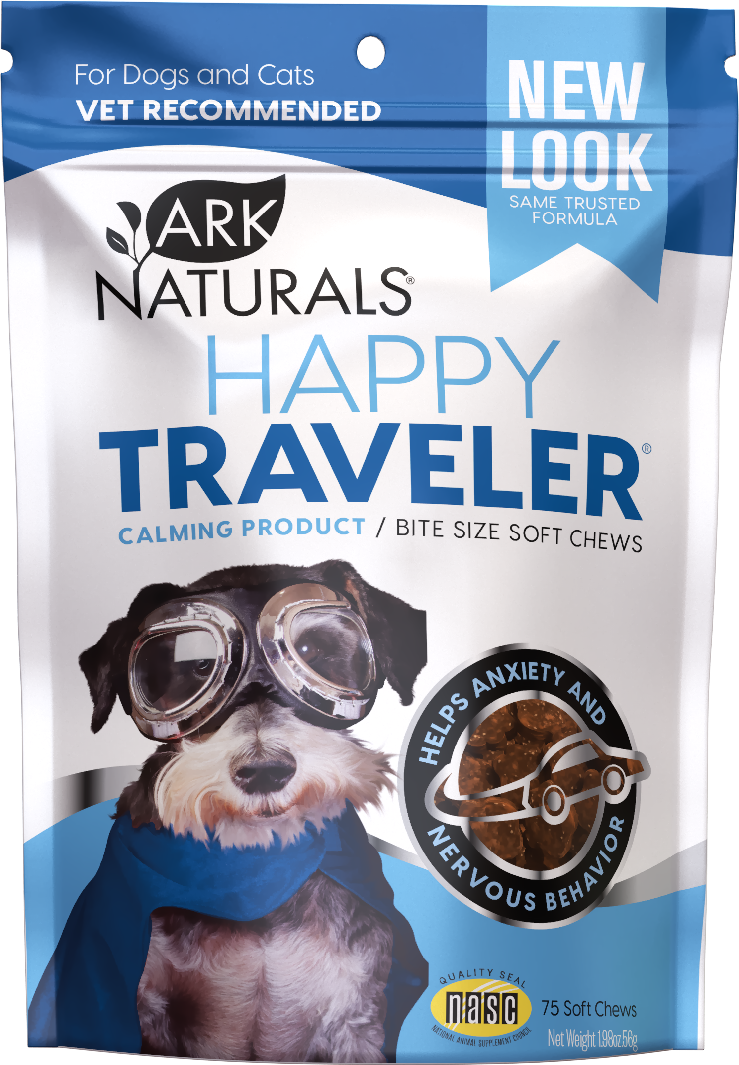 Ark Naturals-Happy Traveler Soft Chews for Dogs & Cats