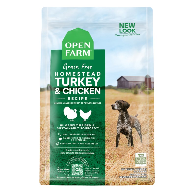 Open Farm-Grain Free Homestead Turkey & Chicken Recipe Dry Dog Food