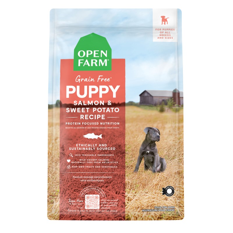 Open Farm-Grain-Free Puppy Salmon & Sweet Potato Recipe Dry Dog Food
