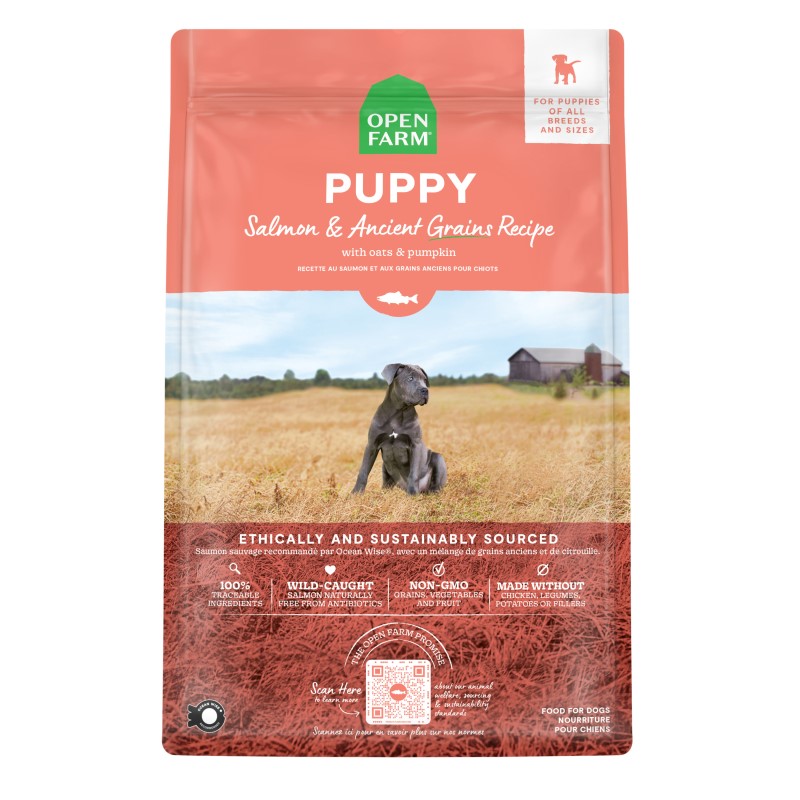 Open Farm-Ancient Grains Salmon Puppy Dry Dog Food