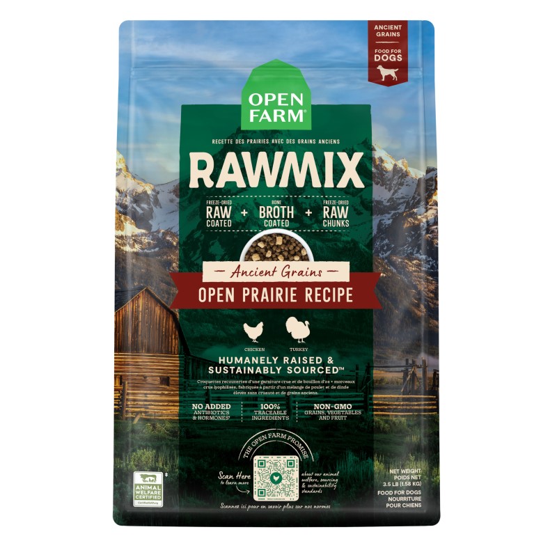 Open Farm-Ancient Grains RawMix Open Prairie Recipe Dog Food