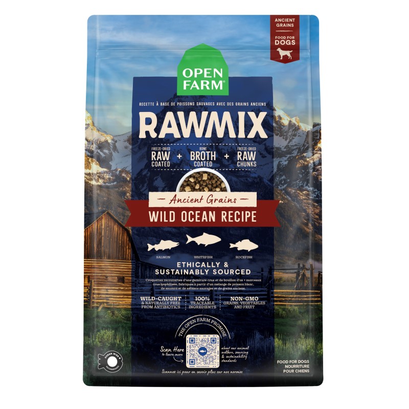 Open Farm-Ancient Grains RawMix Wild Ocean Recipe Dog Food