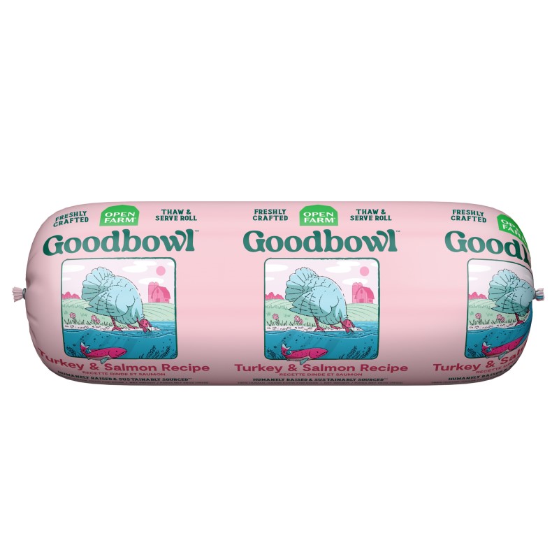 Open Farm-Goodbowl Frozen Turkey & Salmon Freshly Crafted Roll for Dogs