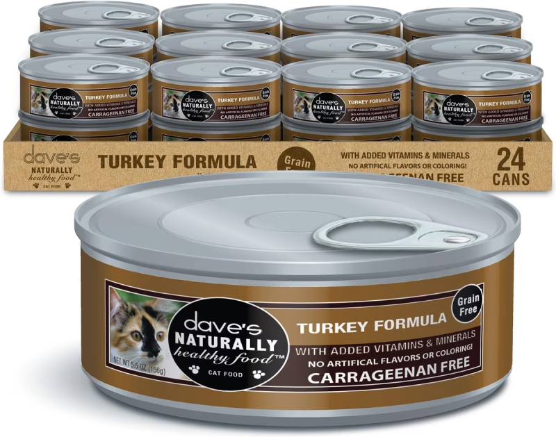Dave's Pet Food-Naturally Healthy Turkey Formula Canned Cat Food