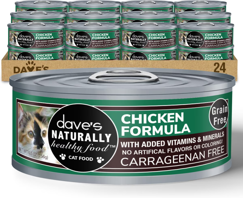 Dave's Pet Food-Naturally Healthy Chicken Formula Canned Cat Food