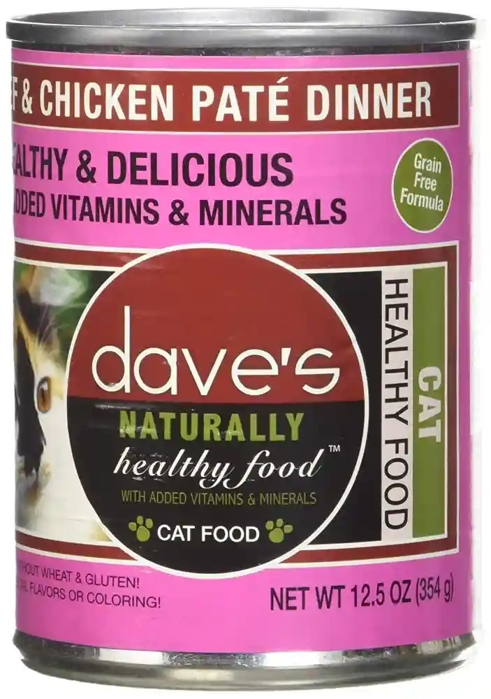 Dave's Pet Food-Naturally Healthy Beef and Chicken Canned Cat Food