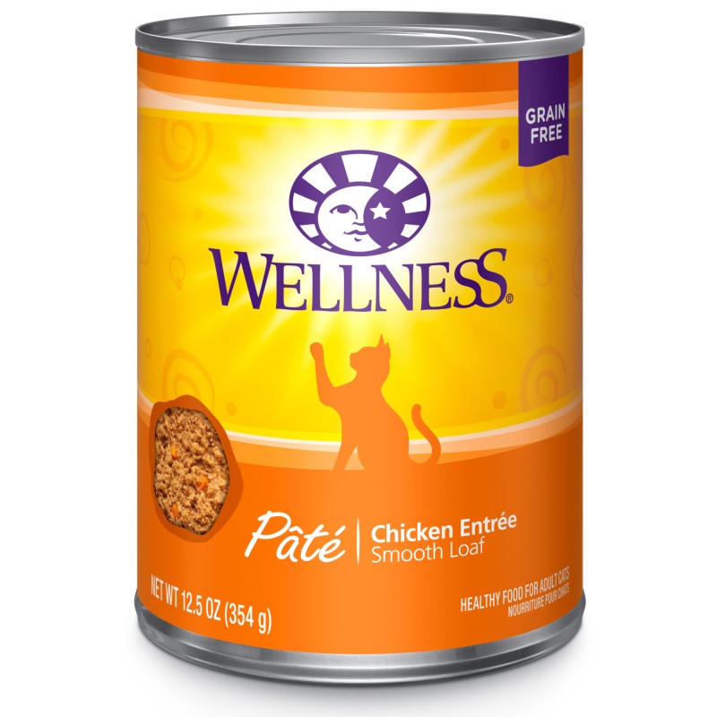 Wellness-Complete Health Natural Grain Free Chicken Pate Wet Canned Cat Food