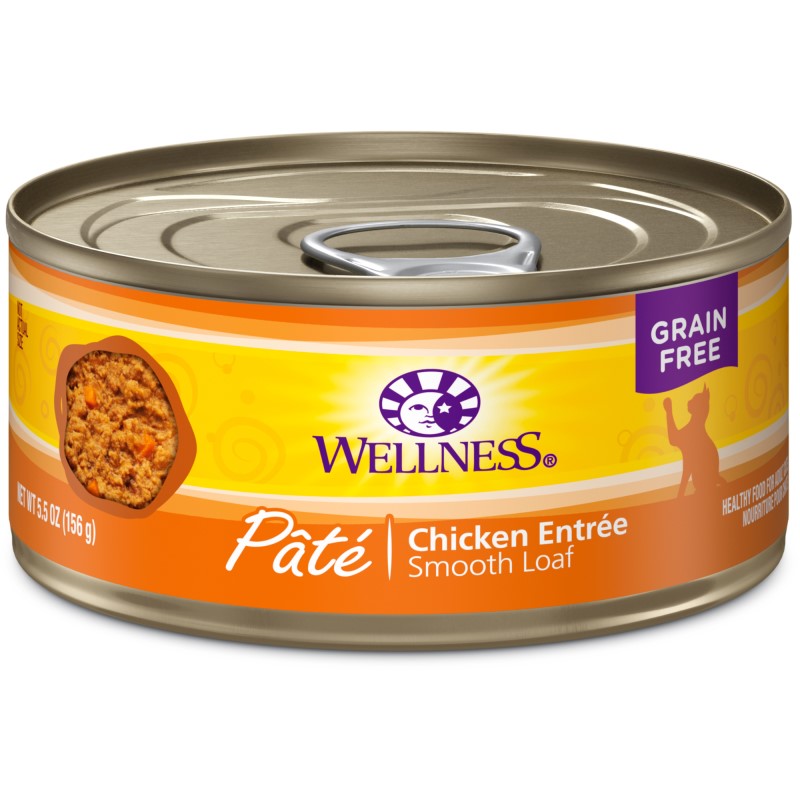 Wellness-Complete Health Natural Grain Free Chicken Pate Wet Canned Cat Food