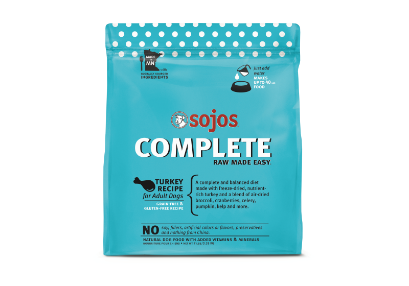 Sojos-Complete Turkey Recipe Adult Grain-Free Freeze-Dried Raw Dog Food