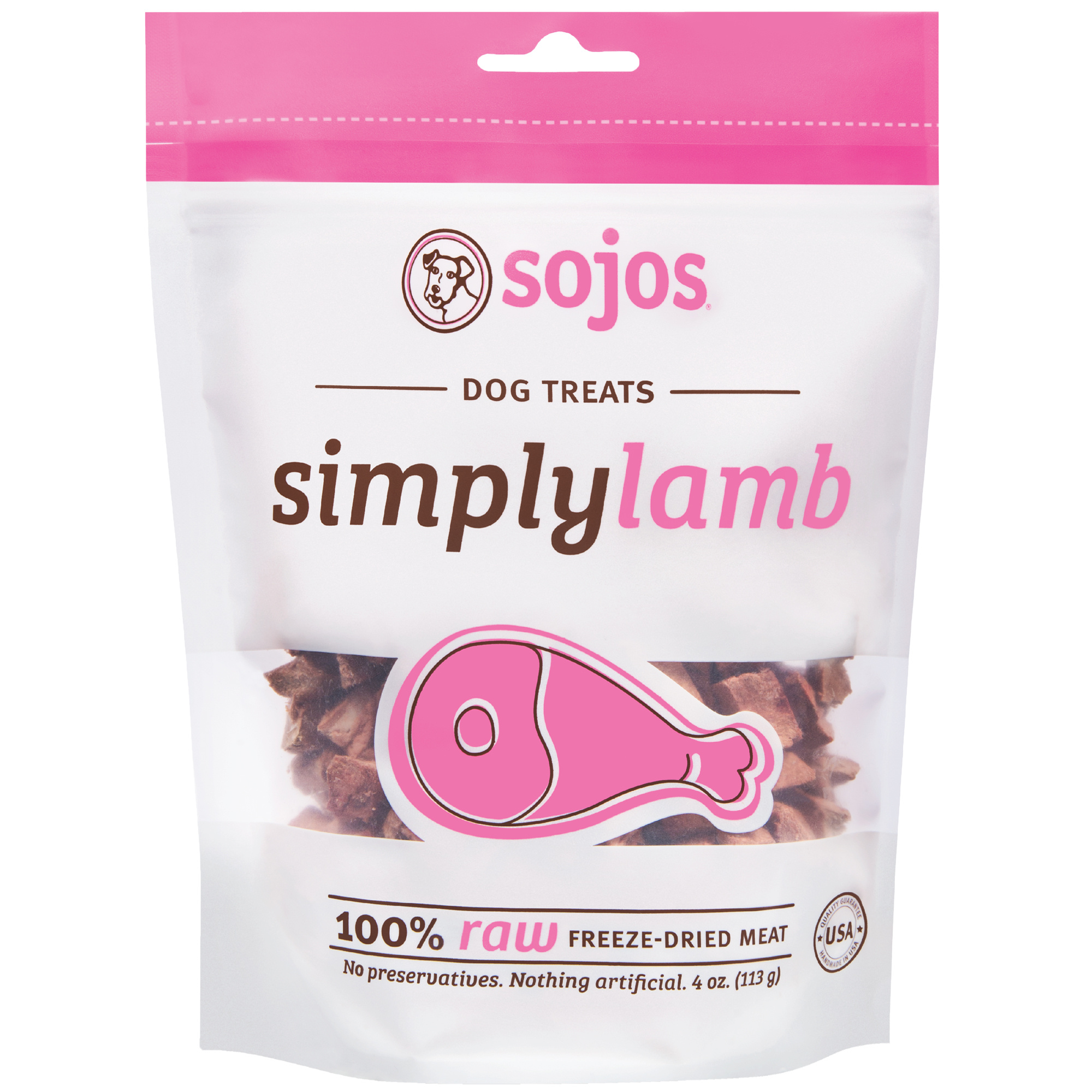 Sojos-Simply Lamb Freeze Dried Dog Treats