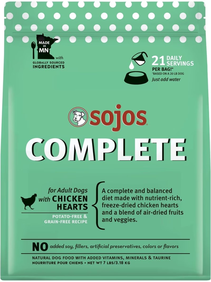 Sojos-Complete Chicken Recipe Adult Freeze-Dried Grain-Free Raw Dog Food