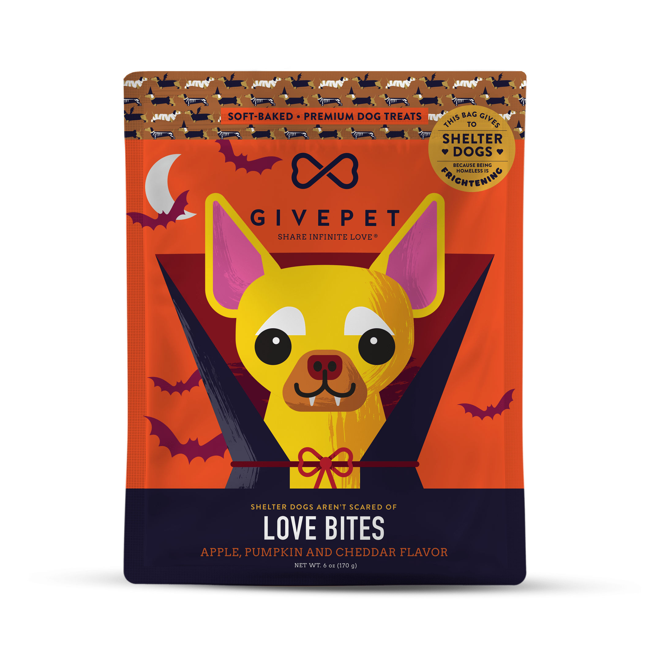 GivePet-Apple & Pumpkin Love Bites Soft Baked Treats for Dogs