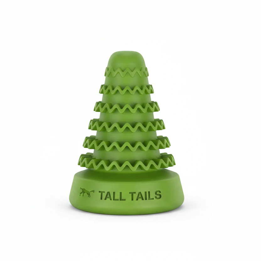 Tall Tails-Natural Rubber Evergreen Tree Reward Toy for Dogs