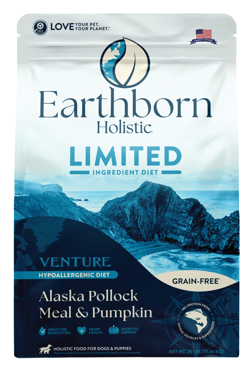 Earthborn Holistic-Venture Grain Free Alaska Pollock Meal and Pumpkin Dry Dog Food