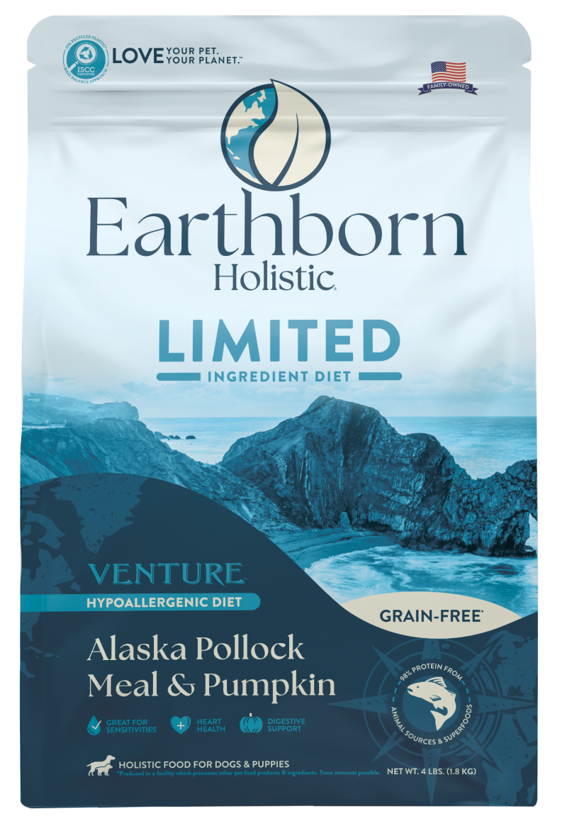 Earthborn Holistic-Venture Grain Free Alaska Pollock Meal and Pumpkin Dry Dog Food