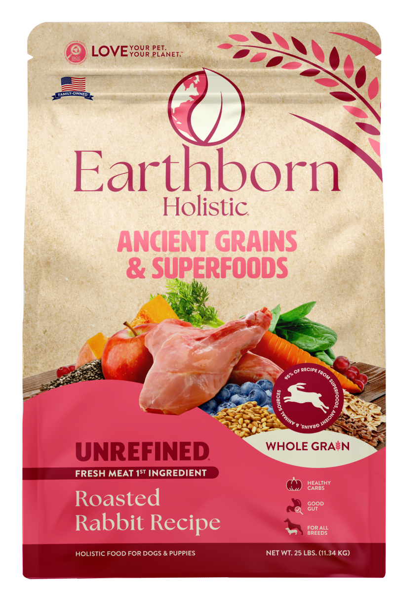 Earthborn Holistic-Unrefined Roasted Rabbit with Ancient Grains & Superfoods Dry Dog Food