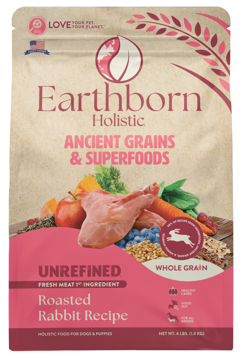 Earthborn Holistic-Unrefined Roasted Rabbit with Ancient Grains & Superfoods Dry Dog Food
