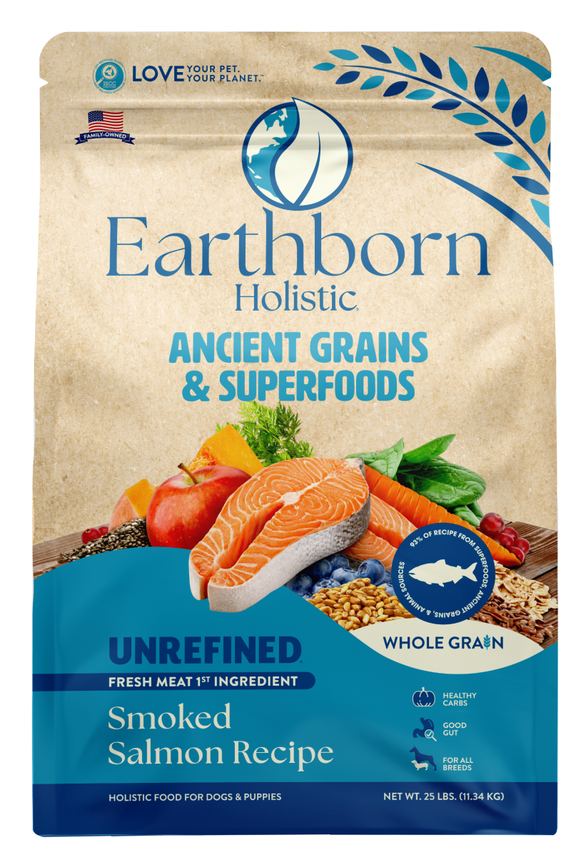 Earthborn Holistic-Unrefined Smoked Salmon with Ancient Grains & Superfoods Dry Dog Food