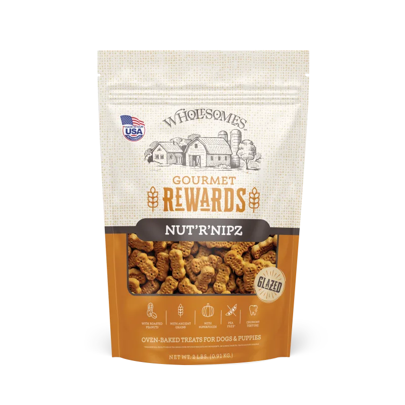 Wholesomes-Nut'R'Nipz Dog Biscuit Treats