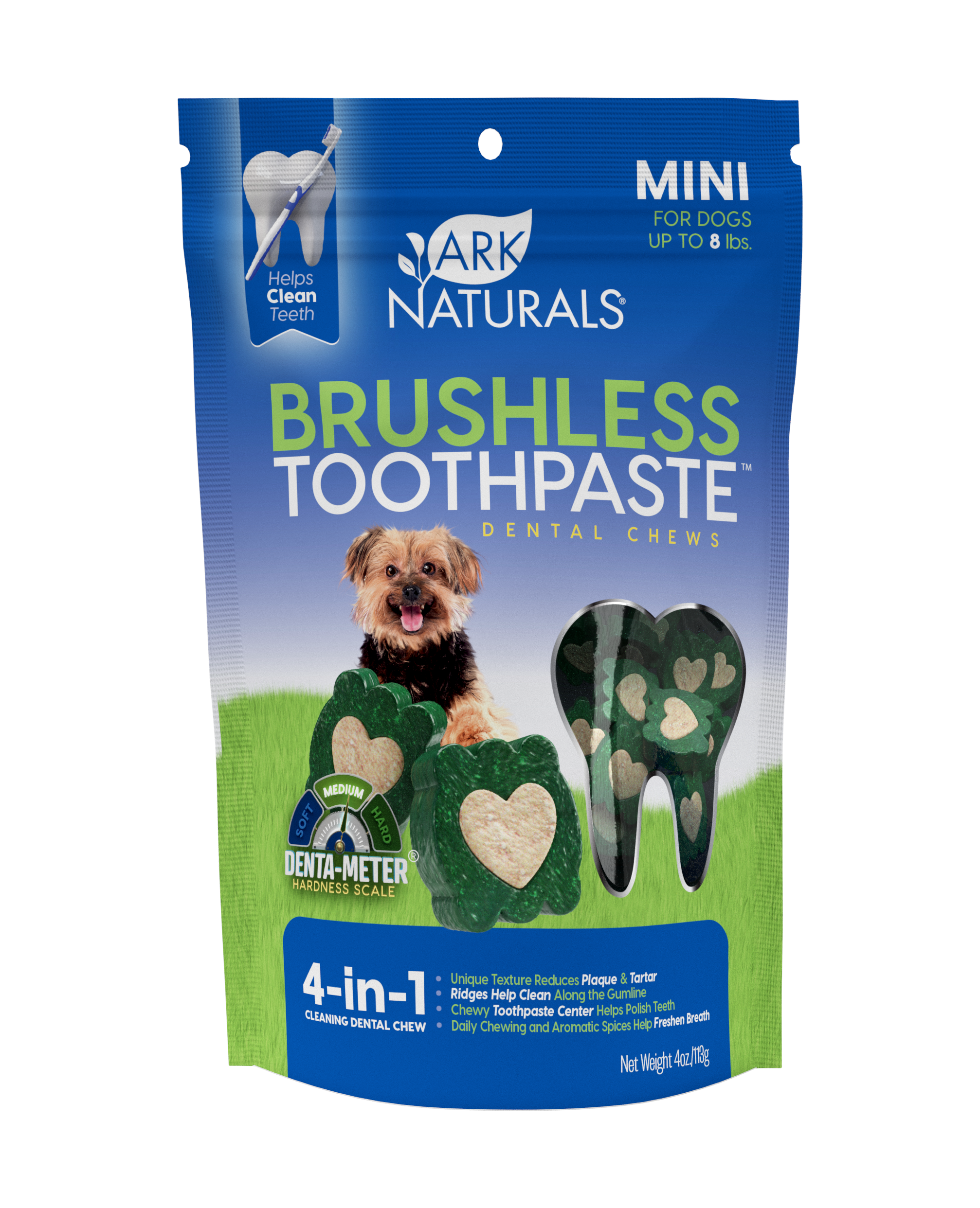 Ark Naturals-Brushless Toothpaste Mini Dental Chews for Dogs