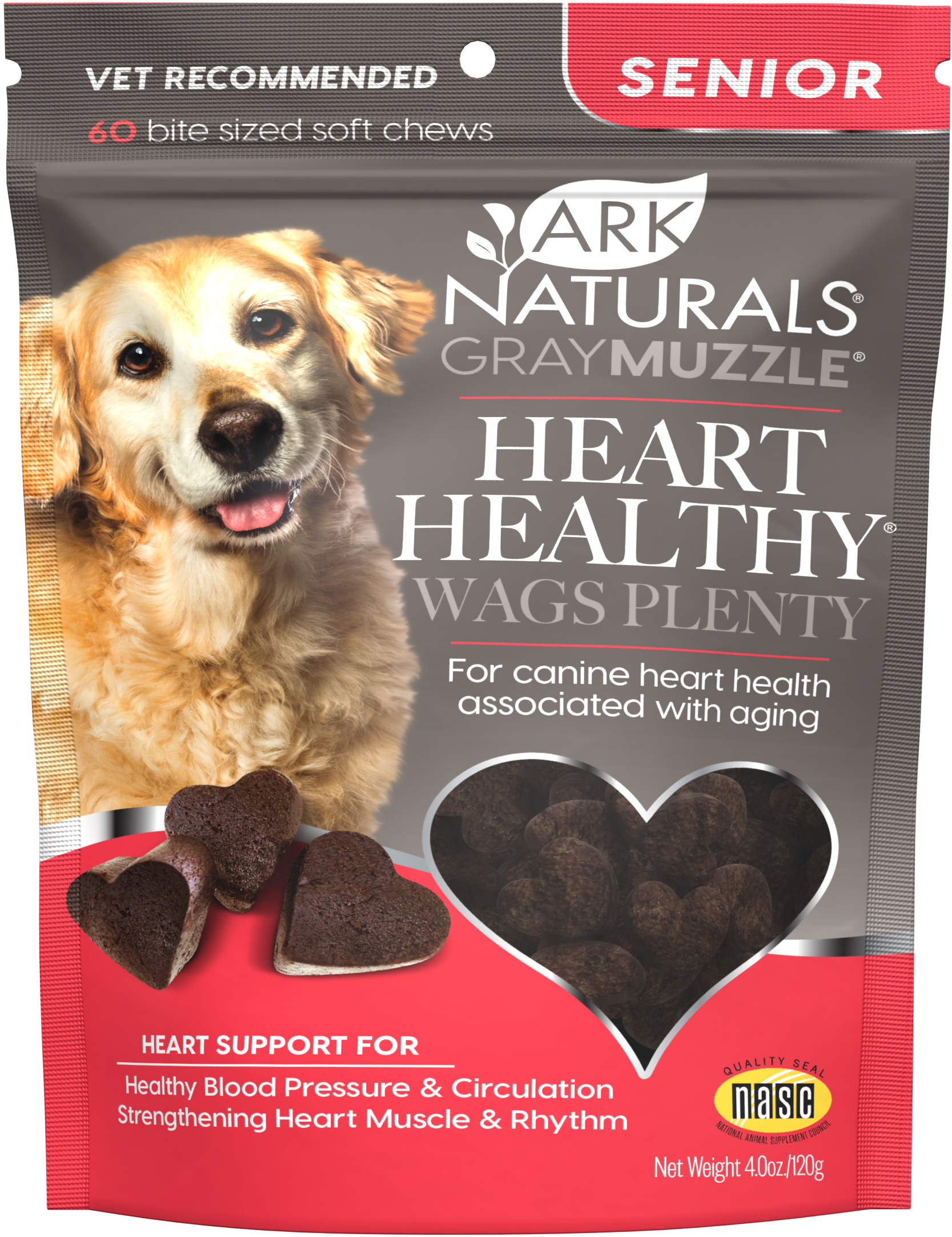 Ark Naturals-Gray Muzzle Heart Healthy! Wags Plenty!