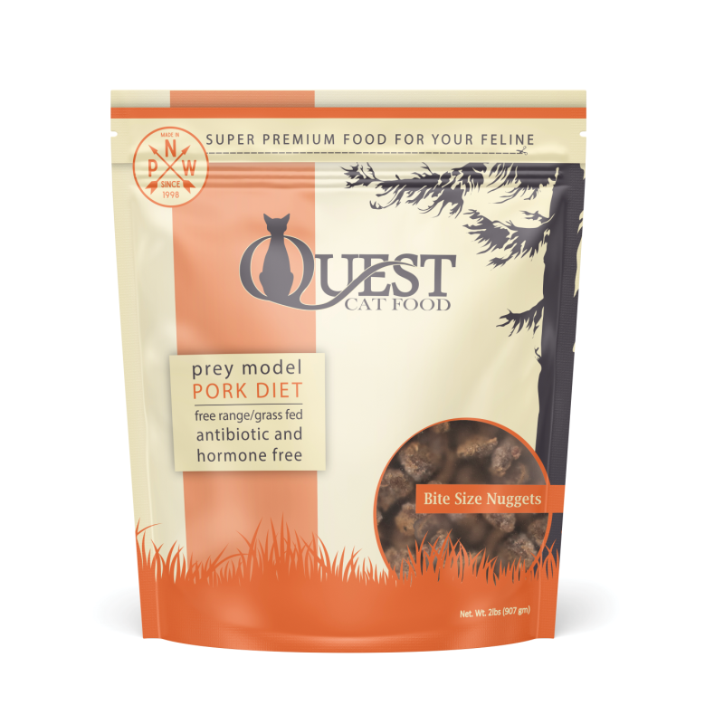Steve's Real Food-Quest Raw Frozen Pork Diet Food for Cats