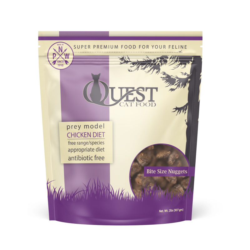 Steve's Real Food-Quest Raw Frozen Chicken Diet for Cats