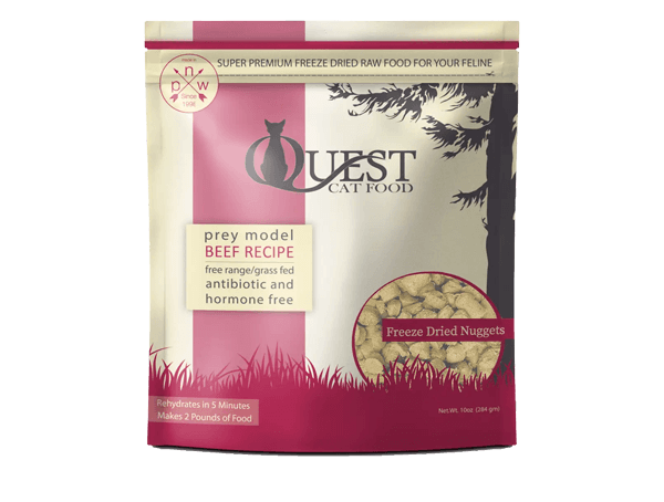 Steve's Real Food-Quest Freeze Dried Raw Beef Recipe Food for Cats