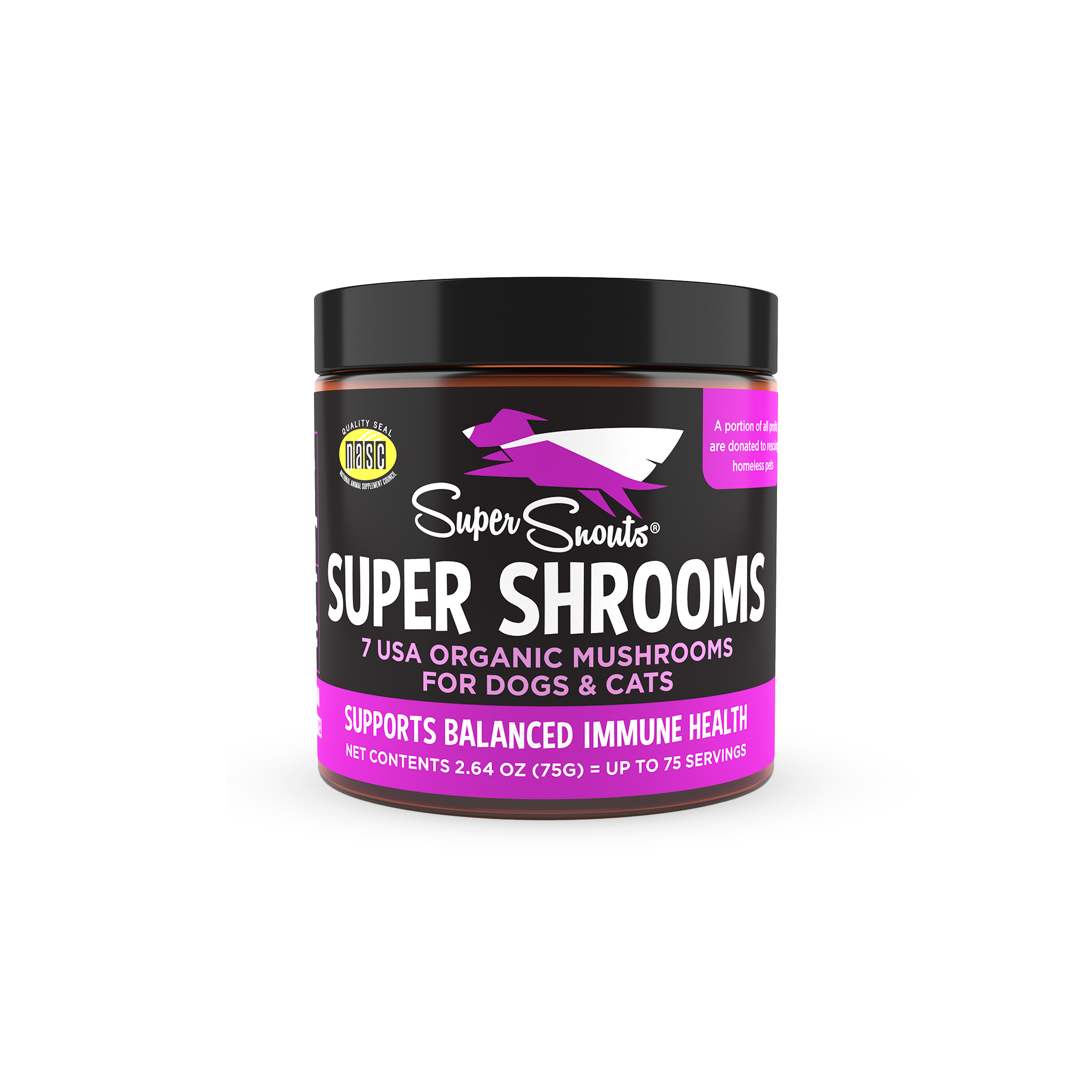 Super Snouts-Super Shrooms Powder Supplement for Dogs