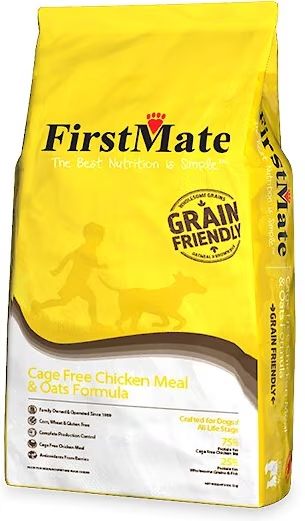 FirstMate-Grain Friendly Cage Free Chicken Meal & Oats Formula Dry Dog Food