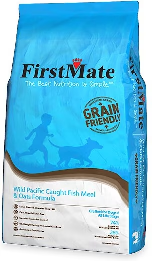 FirstMate-Grain Friendly Wild Pacific Caught Fish Meal & Oats Formula Dry Dog Food