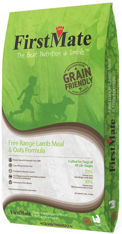FirstMate-Grain Friendly Free Range Lamb Meal & Oats Formula Dry Dog Food
