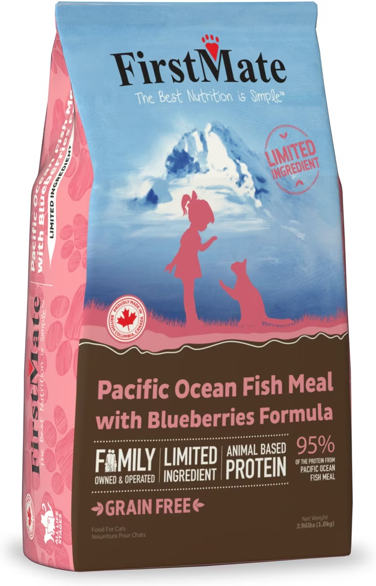 FirstMate-Pacific Ocean Fish Meal with Blueberries Formula for Cats