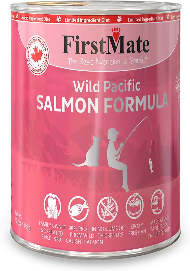 FirstMate-Limited Ingredient Wild Pacific Salmon Formula Canned Cat Food