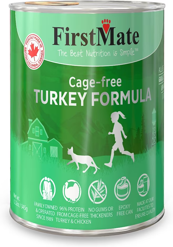 FirstMate-Limited Ingredient Cage-Free Turkey Formula Canned Cat Food