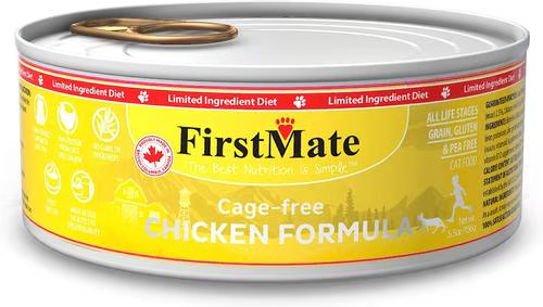 FirstMate-Limited Ingredient Cage-Free Chicken Formula Canned Cat Food