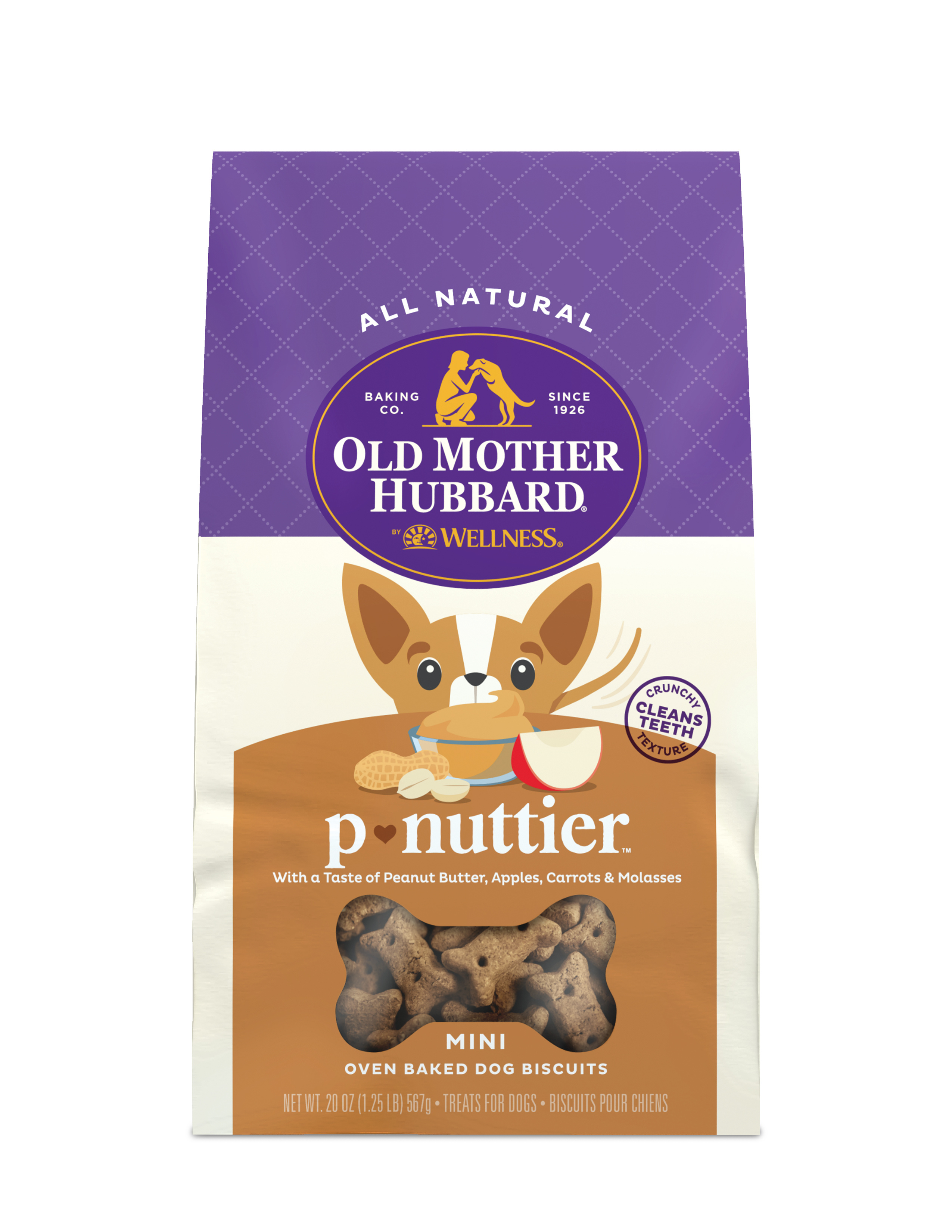 Old Mother Hubbard-Crunchy Classic Natural P-Nuttier Mini Biscuits Dog Treats