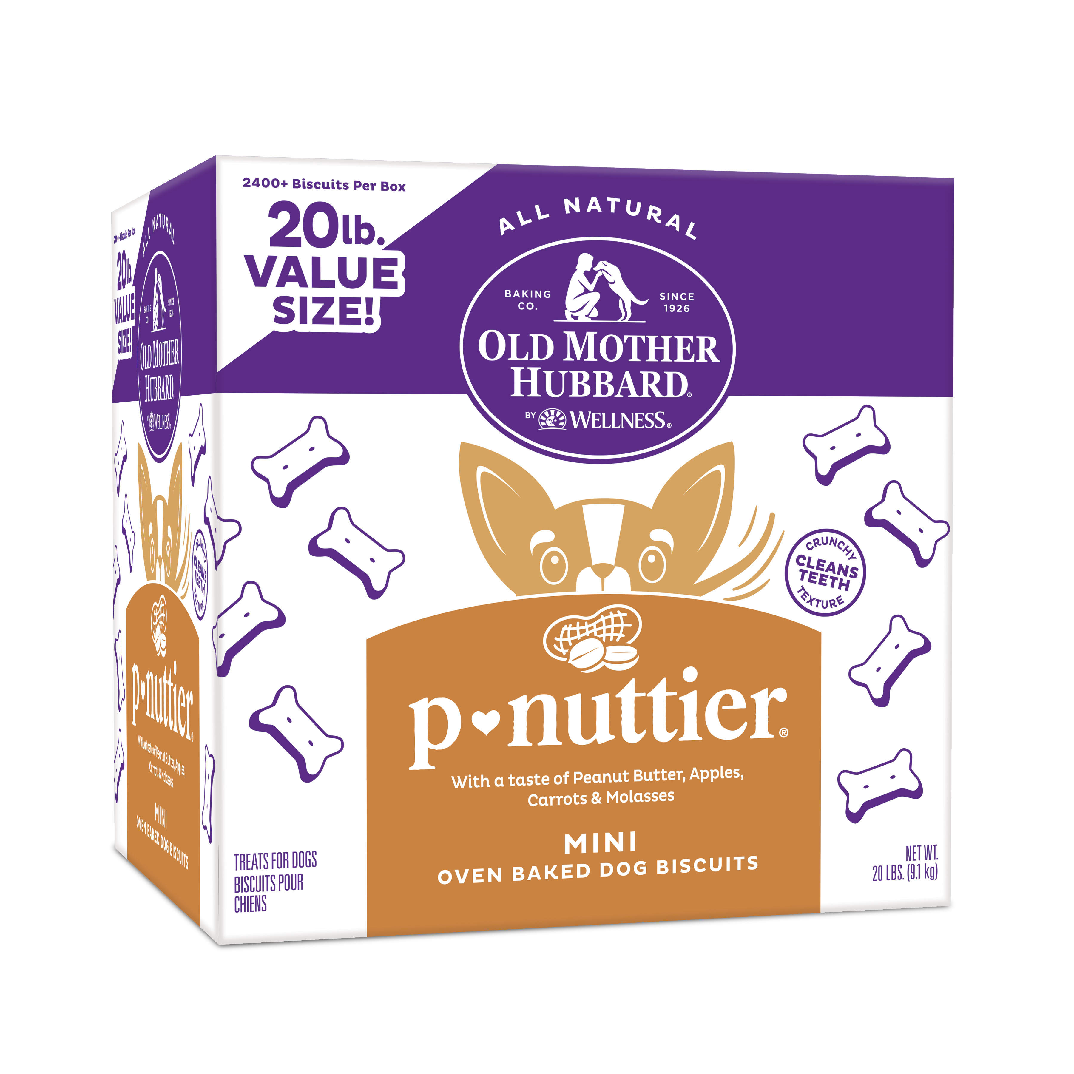 Old Mother Hubbard-Crunchy Classic Natural P-Nuttier Small Biscuits Dog Treats