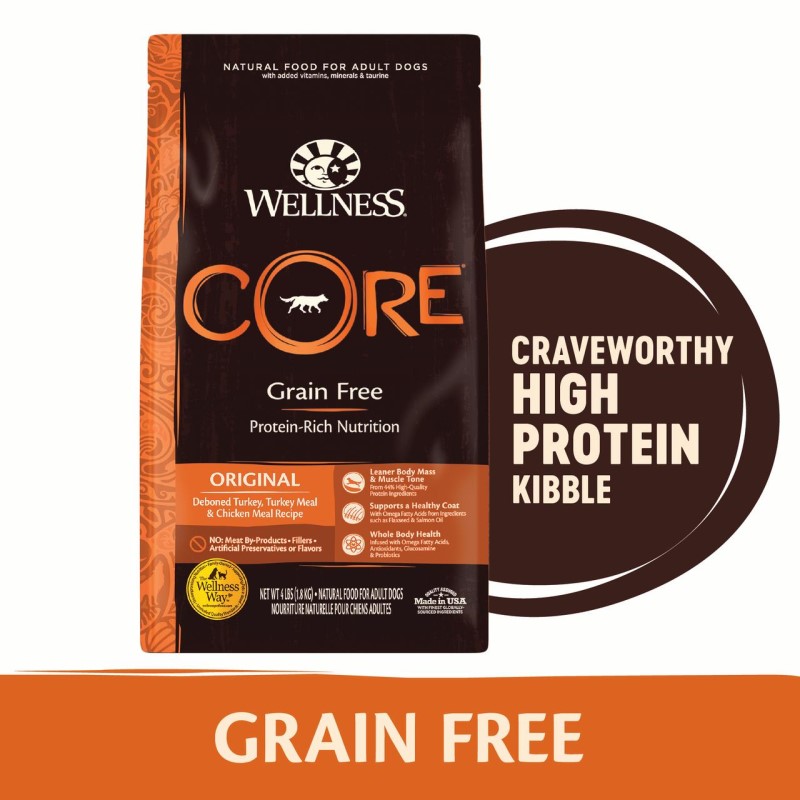 Wellness-CORE Natural Grain Free Original Turkey & Chicken Recipe Dry Dog Food