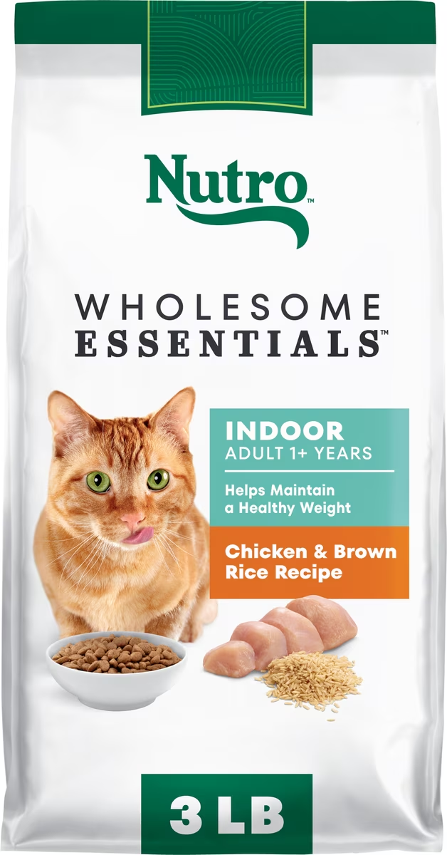 Nutro-Indoor Adult Chicken & Brown Rice Recipe for Cats