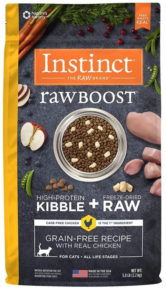 Nature's Variety Instinct-Raw Boost Grain Free Recipe with Real Chicken Natural Dry Cat Food