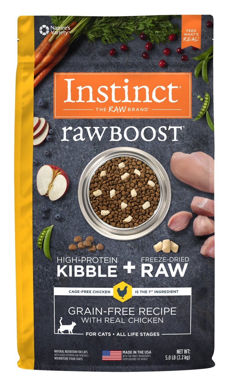 Nature's Variety Instinct-Raw Boost Grain Free Recipe with Real Chicken Natural Dry Cat Food