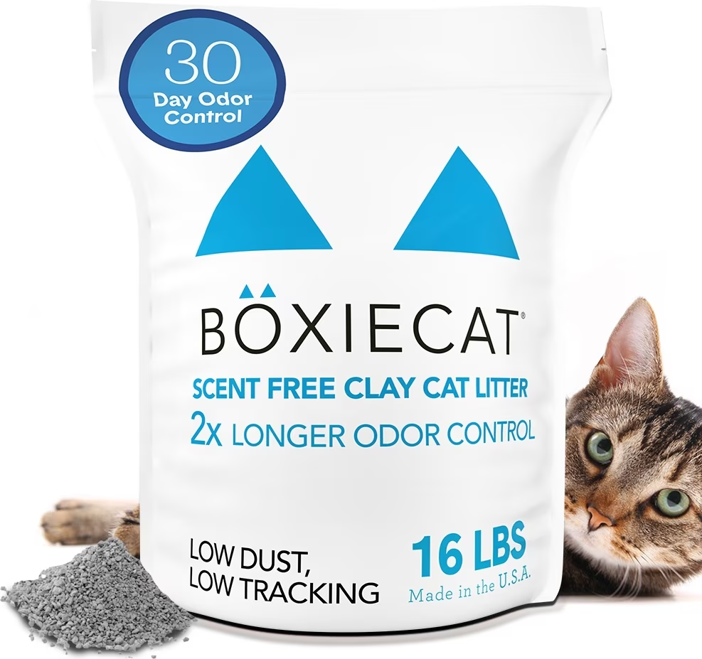 Boxiecat-Scent-free Premium Clumping Clay Cat Litter