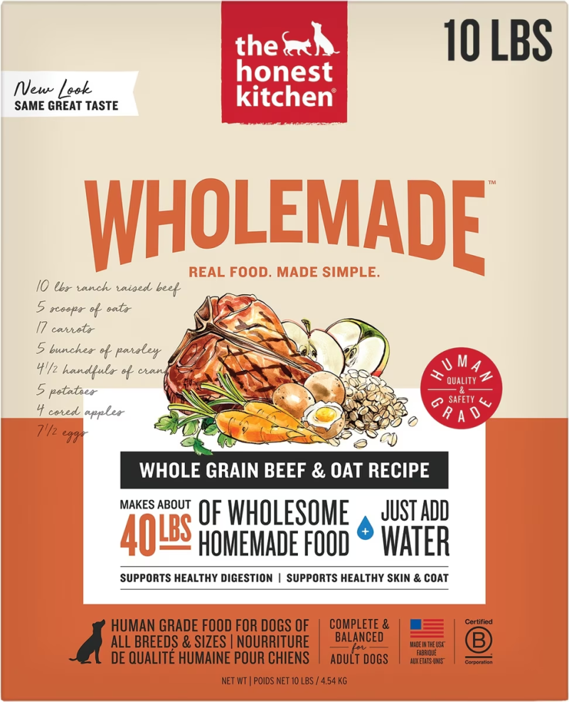 The Honest Kitchen-Whole Grain Beef Recipe Dehydrated Dog Food