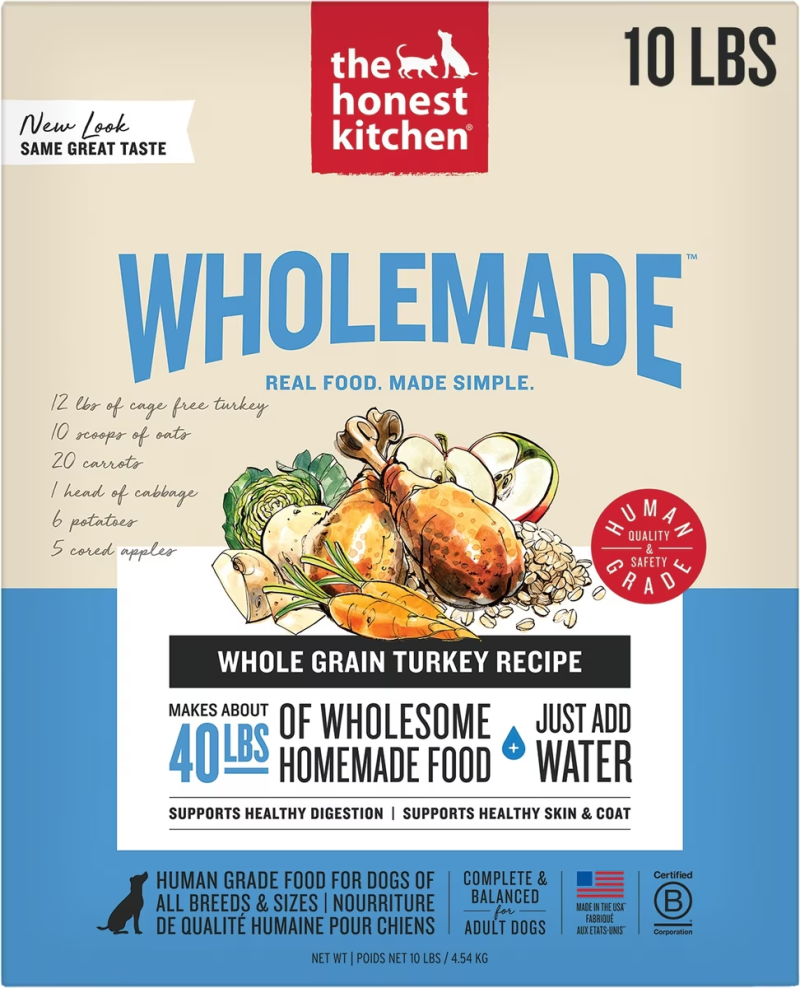 The Honest Kitchen-Whole Grain Turkey Recipe Dehydrated Dog Food