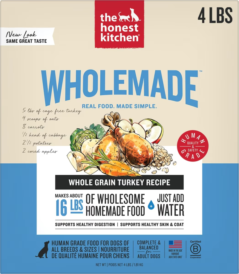 The Honest Kitchen-Whole Grain Turkey Recipe Dehydrated Dog Food