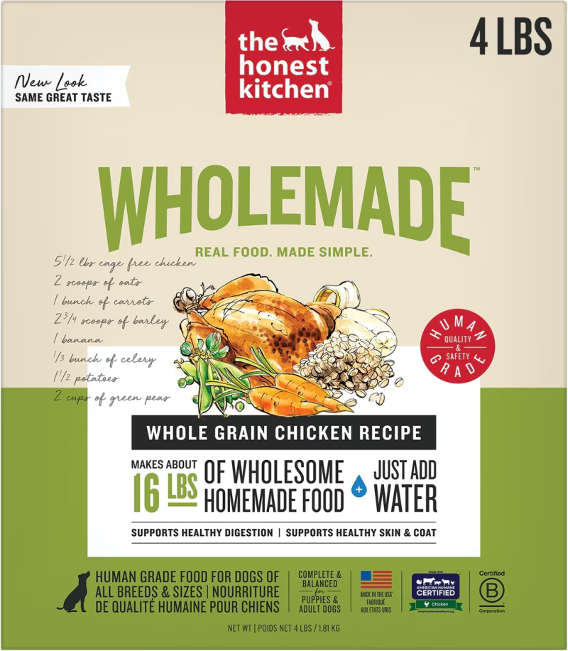 The Honest Kitchen-Whole Grain Chicken Recipe Dehydrated Dog Food