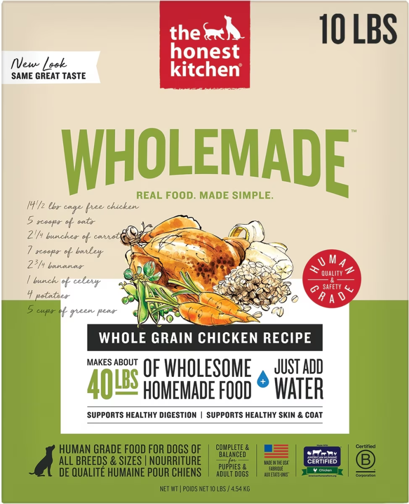 The Honest Kitchen-Whole Grain Chicken Recipe Dehydrated Dog Food